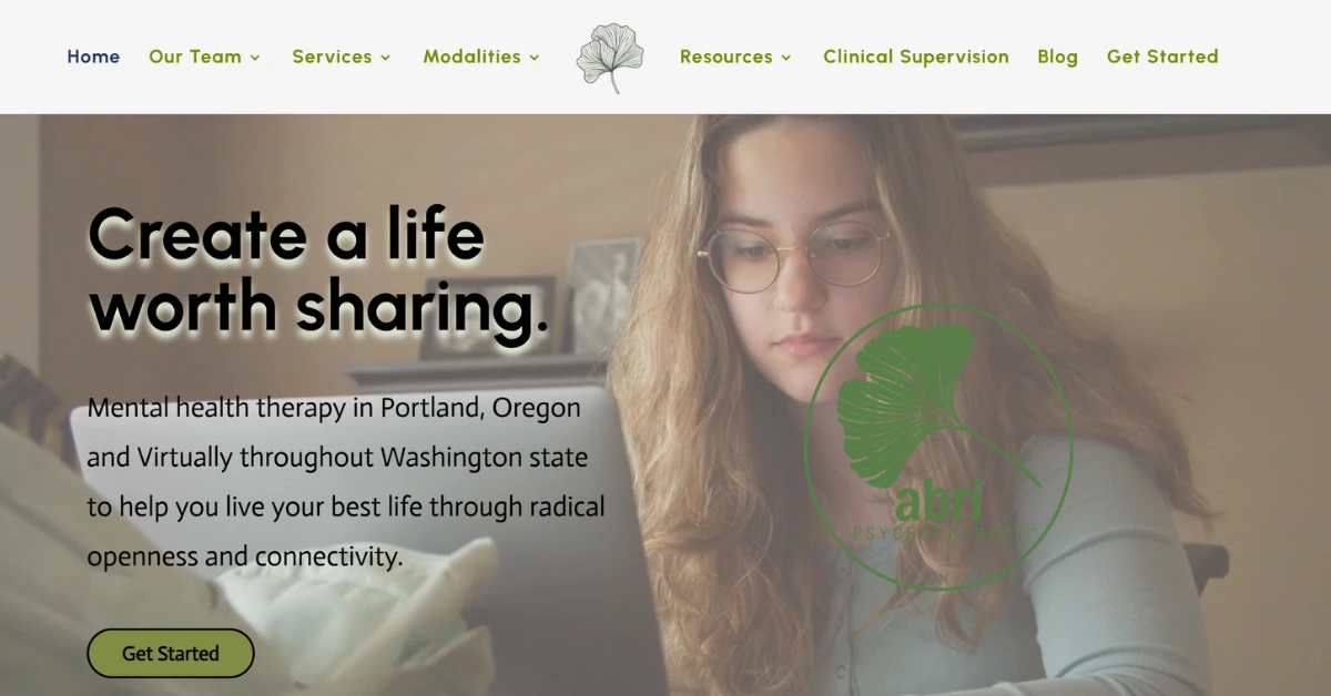 Abri Psychotherapy website design