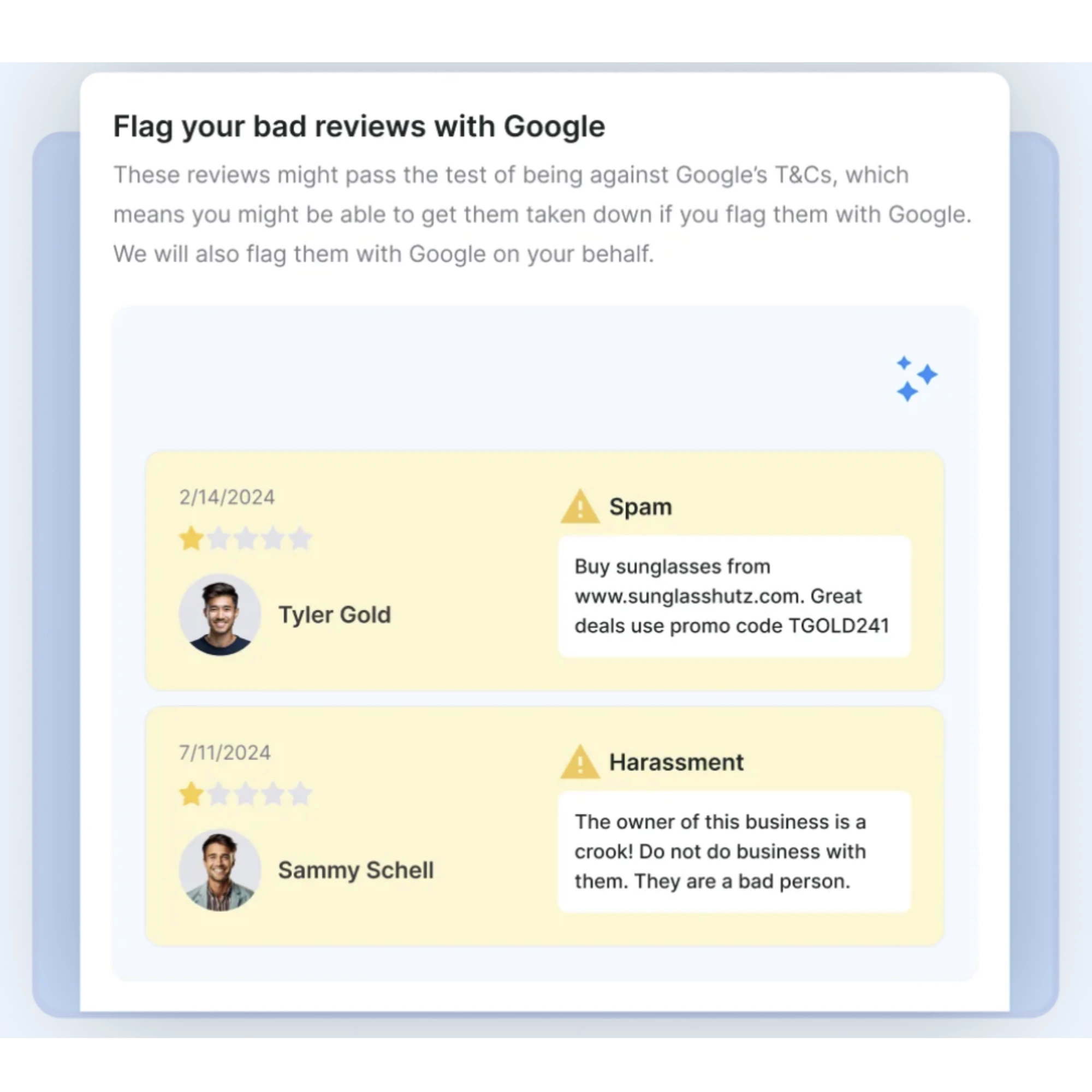 Bad Review Removal Auto-Requests